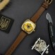 Женские часы Awarder 021 Де би не була Gold-Gold-Brown механика с автоподзаводом