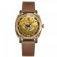 Женские часы Awarder 021 Де би не була Gold-Gold-Brown механика с автоподзаводом
