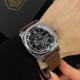 Женские механические часы Awarder 021 Де би не была Silver-Black-Brown с автоподзаводом