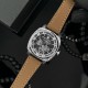 Женские механические часы Awarder 021 Де би не была Silver-Black-Brown с автоподзаводом