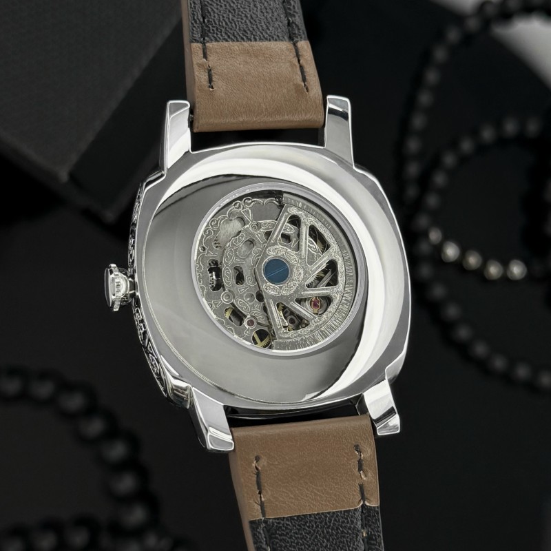 Женские механические часы Awarder 021 Де би не была Silver-Black-Brown с автоподзаводом