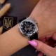 Жіночий механічний годинник Awarder 021 Де би не була Silver-Black-Black з автопідзаводом