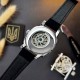Жіночий механічний годинник Awarder 021 Де би не була Silver-Black-Black з автопідзаводом