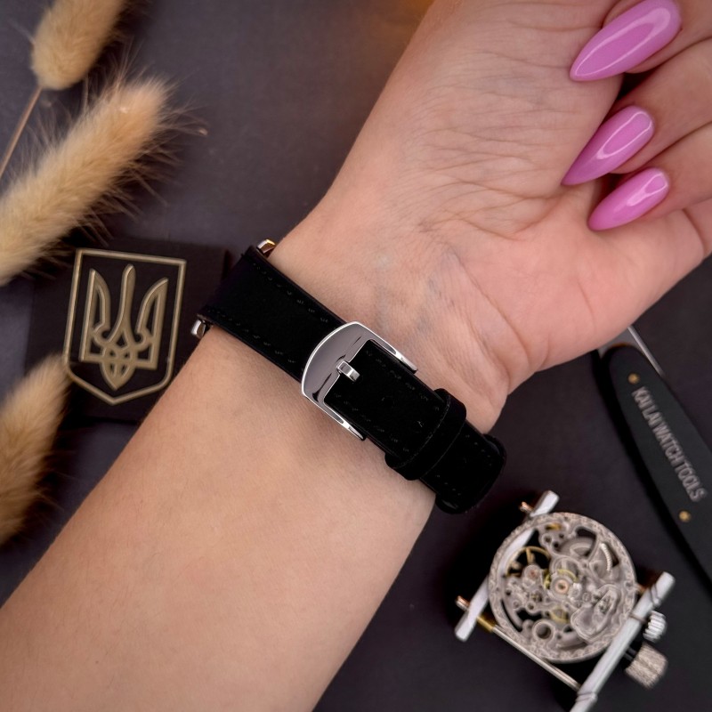 Жіночий механічний годинник Awarder 021 Де би не була Silver-Silver-Black з автопідзаводом