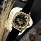 Женские механические часы Awarder 021 Де би не была Gold-Black-Black с автоподзаводом