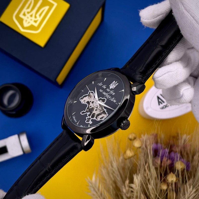Мужские механические часы Awarder 022-3D Де би не був All Black Automatic с автоподзаводом