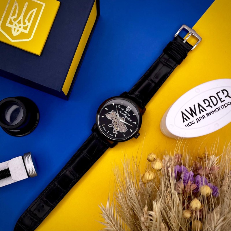 Мужские механические часы Awarder 022-3D Де би не був All Black Automatic с автоподзаводом