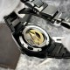 Чоловічий механічний годинник Awarder 026 Octagon All Black з автопідзаводом та сталевим браслетом
