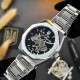 Мужские часы Awarder Octagon 026 Де бы не был Silver-Black механика с автоподзаводом