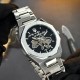 Мужские часы Awarder Octagon 026 Де бы не был Silver-Black механика с автоподзаводом