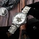 Чоловічий механічний годинник Awarder 022-3D Де би не був Silver-White Steel з автопідзаводом та гравіюванням