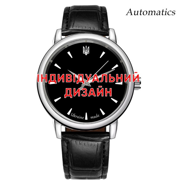 Мужские механические часы Awarder 022 Silver Leather Automatic с серебристым корпусом и кожаным ремешком