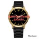 Мужские механические часы Awarder 022 Gold-Black Metall Mesh с автоподзаводом и стальным браслетом