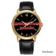 Мужские механические часы Awarder 022 Gold Leather Mesh в золотистом корпусе с индивидуальным дизайном
