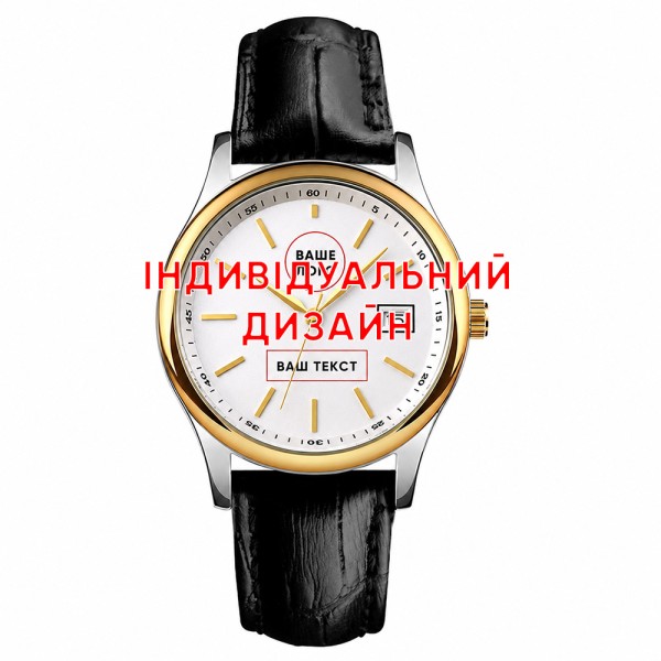 Наручные часы Awarder 023 Gold Leather с индивидуальным дизайном и кожаным ремешком