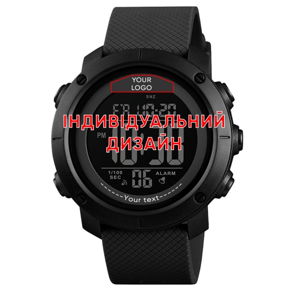 Мужские тактические часы Awarder 032 Black Black с электронным циферблатом и водозащитой 5 ATM