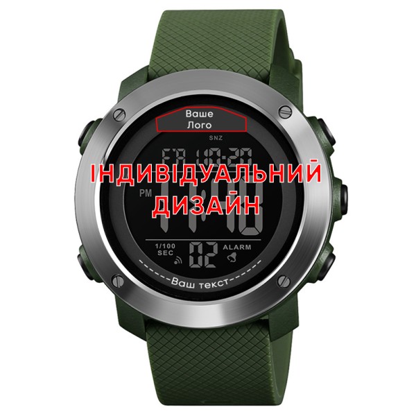 Мужские тактические часы Awarder 033 Army Green Black с электронным циферблатом и водозащитой 5 ATM