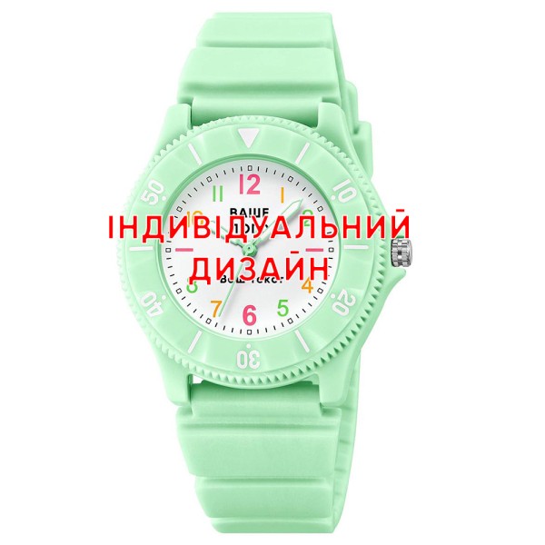 Наручний годинник Awarder 030 Green з індивідуальним дизайном та мінеральним склом