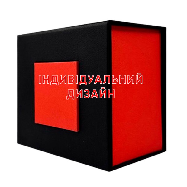 Подарочная коробочка Awarder 1003 Красно-Черная с индивидуальным дизайном