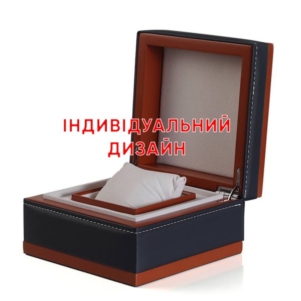 Кожаная коробочка с деревом Awarder 1004 Черная с возможностью индивидуального дизайна