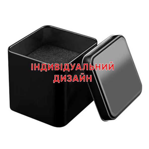 Металлическая банка Awarder 1014 Черная с возможностью индивидуального дизайна для хранения часов