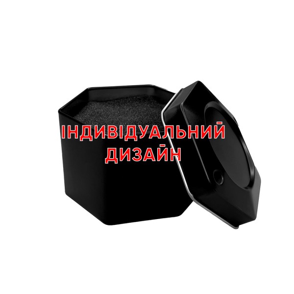 Банка металлическая Awarder 1015 Черная с возможностью индивидуального дизайна, артикул 1202-0332