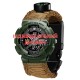 Тактичний годинник Awarder 005P Army Green KH з паракордовим ремінцем та компасом