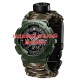 Чоловічий тактичний годинник Awarder 005P Army Green CG з паракордовим ремінцем та компасом