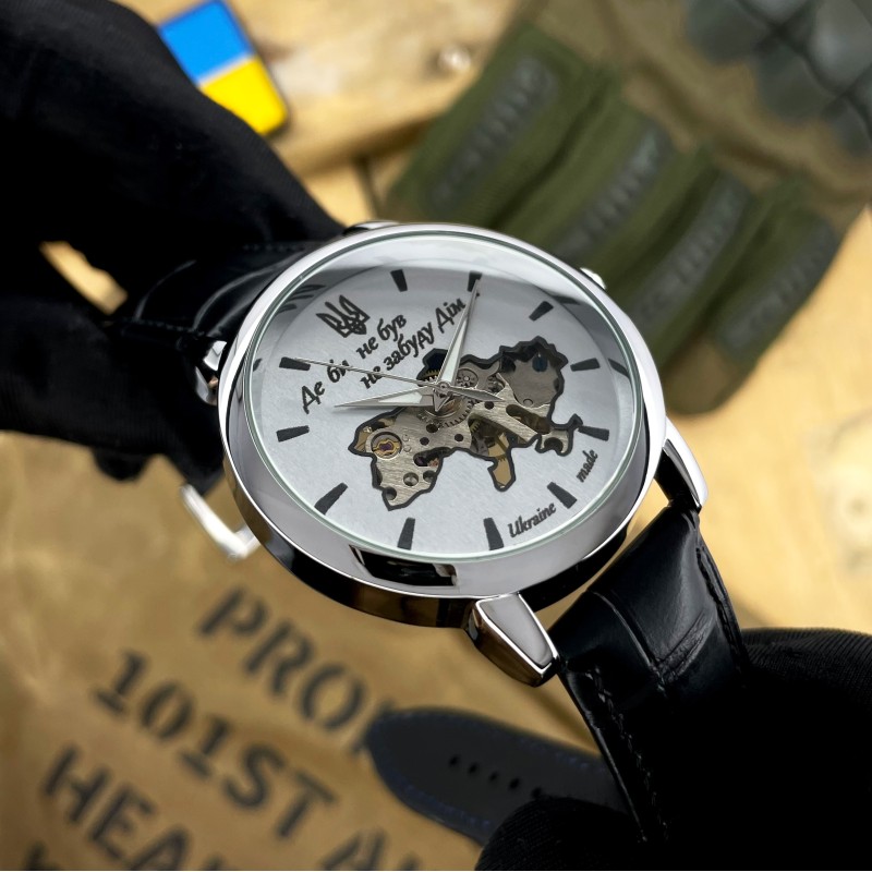 Мужские механические часы Awarder 022 Silver-Silver Mechanic Де би не був в стальном корпусе