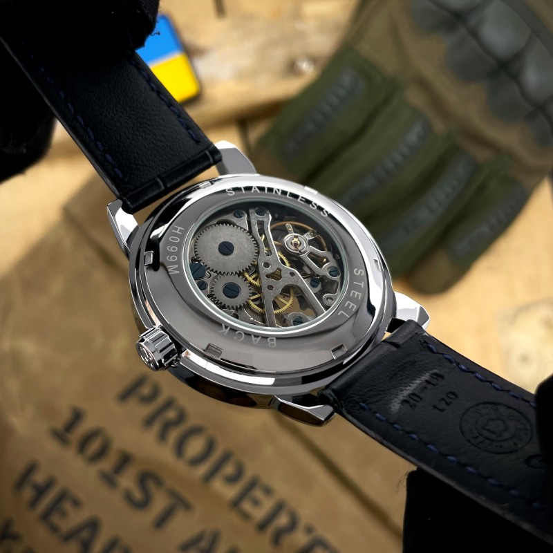 Мужские механические часы Awarder 022 Silver-Silver Mechanic Де би не був в стальном корпусе