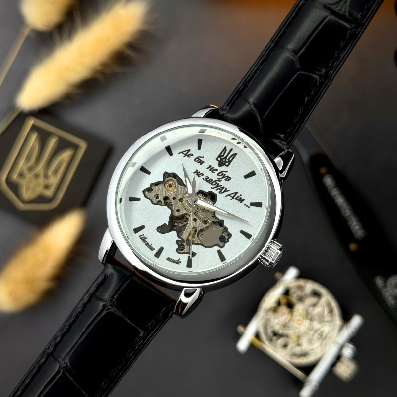 Мужские механические часы Awarder 022 Silver-Silver Mechanic Де би не був в стальном корпусе