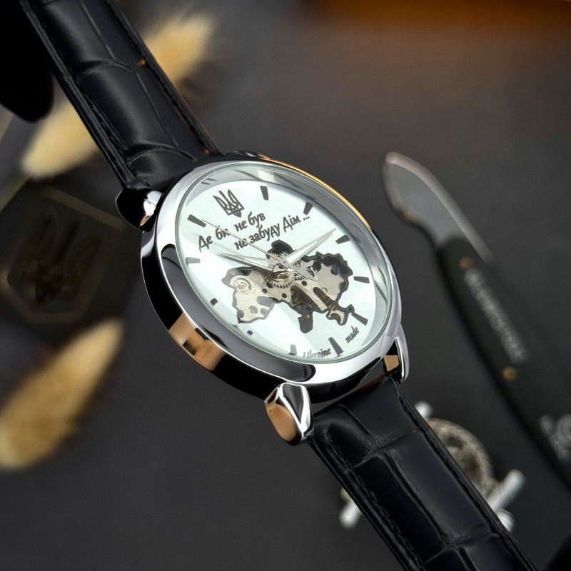 Мужские механические часы Awarder 022 Silver-Silver Mechanic Де би не був в стальном корпусе