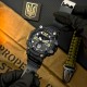 Мужские тактические часы Awarder 003BKUASI Тризуб серебро, водонепроницаемые 5 ATM, черные