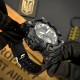 Мужские тактические часы Awarder 003BKUASI Тризуб серебро, водонепроницаемые 5 ATM, черные