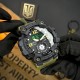 Мужские тактические часы Awarder 004AGTPO Полиция Зеленые с комбинированным циферблатом