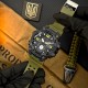 Мужские тактические часы Awarder 004AGTPO Полиция Зеленые с комбинированным циферблатом
