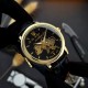 Мужские механические часы Awarder 022 Gold-Black Mechanic с гравировкой Де би не був