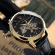 Мужские механические часы Awarder 022 Gold-Black Mechanic с гравировкой Де би не був
