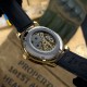 Мужские механические часы Awarder 022 Gold-Black Mechanic с гравировкой Де би не був