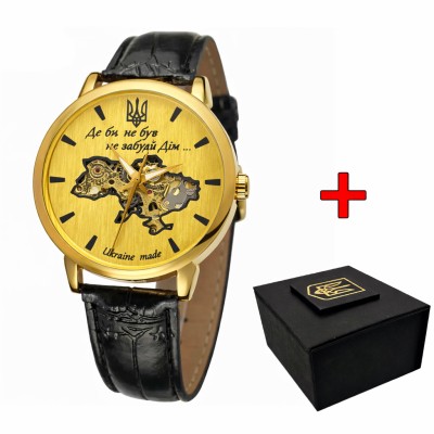 Годинник наручний Awarder 022 Gold-Gold Mechanic Де би не був