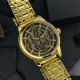 Мужские механические часы Awarder 025 Sharp Gold-Black с автоподзаводом и стальным браслетом