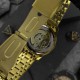 Мужские механические часы Awarder 025 Sharp Gold-Black с автоподзаводом и стальным браслетом