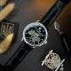 Мужские механические часы Awarder 022SIBK Mechanic Де бы ни был Silver-Black, серебристый корпус