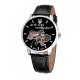 Мужские механические часы Awarder 022SIBK Mechanic Де бы ни был Silver-Black, серебристый корпус