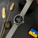 Женские механические часы Awarder 028L Silver-Black Де би не була с серебристым стальным браслетом