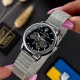 Женские механические часы Awarder 028L Silver-Black Де би не була с серебристым стальным браслетом