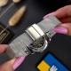 Женские механические часы Awarder 028L Silver-Black Де би не була с серебристым стальным браслетом