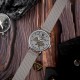Женские механические часы Awarder 028L Silver-White «Де би не була» с серебристым браслетом