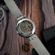 Женские механические часы Awarder 028L Silver-White «Де би не була» с серебристым браслетом