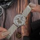 Женские механические часы Awarder 028L Silver-White «Де би не була» с серебристым браслетом